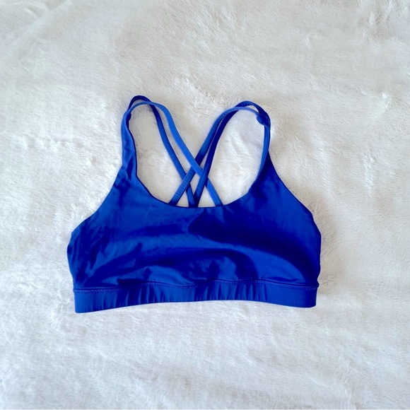 lululemon Energy Sports Bra, Sapphire Blue, Sprinkler, 10 - Picture 9 of 11